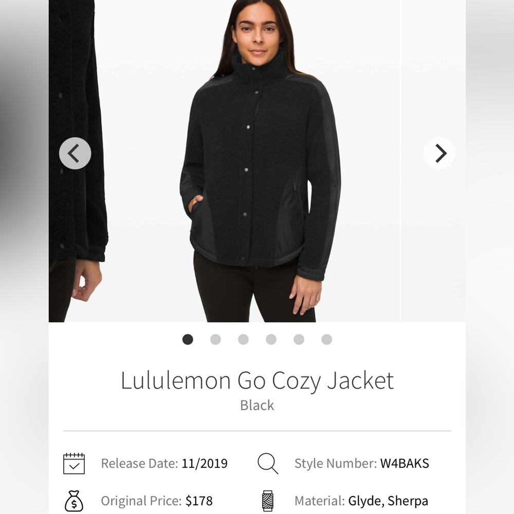 Lululemon size 4 Lululemon Go Cozy Jacket